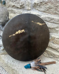 Tambour Hors des Pistes - peau de Cheval et bois de Chêne rouge 45 cm