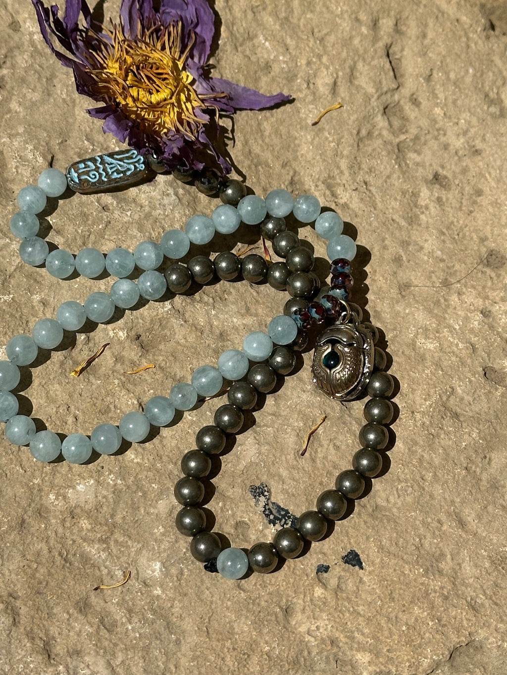Collier Initiatique Collection 𓆣 Les Prêtresses du Nil — Héritage d’Isis 𓆣