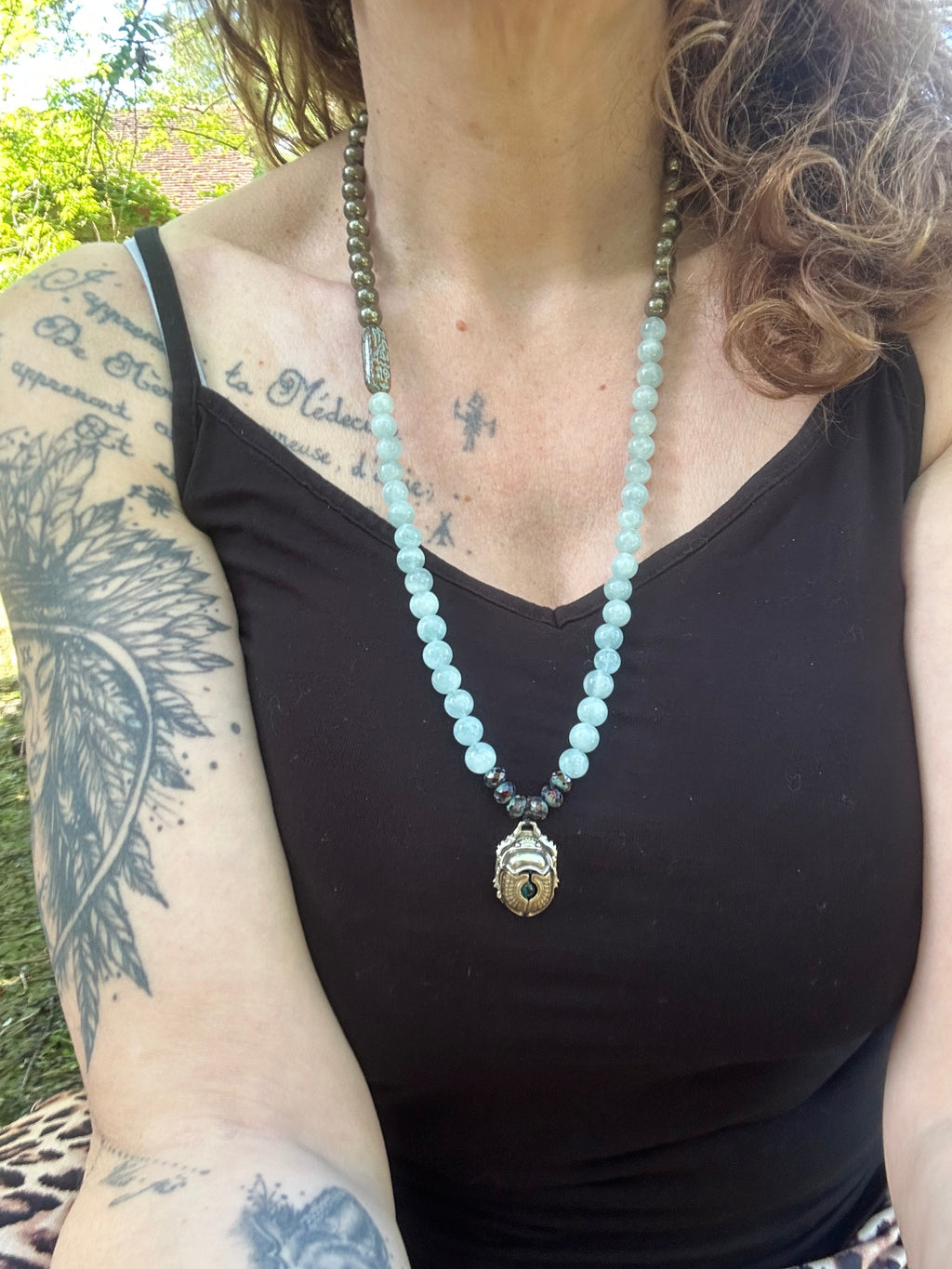 Collier Initiatique Collection 𓆣 Les Prêtresses du Nil — Héritage d’Isis 𓆣