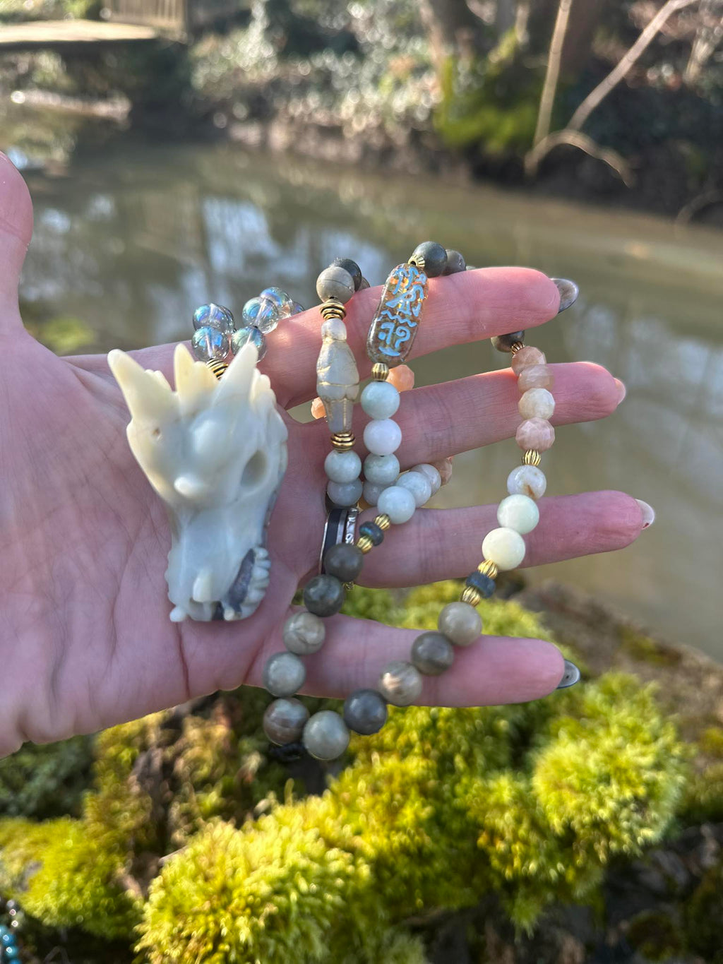 Collier Talisman Âme de Dragonne